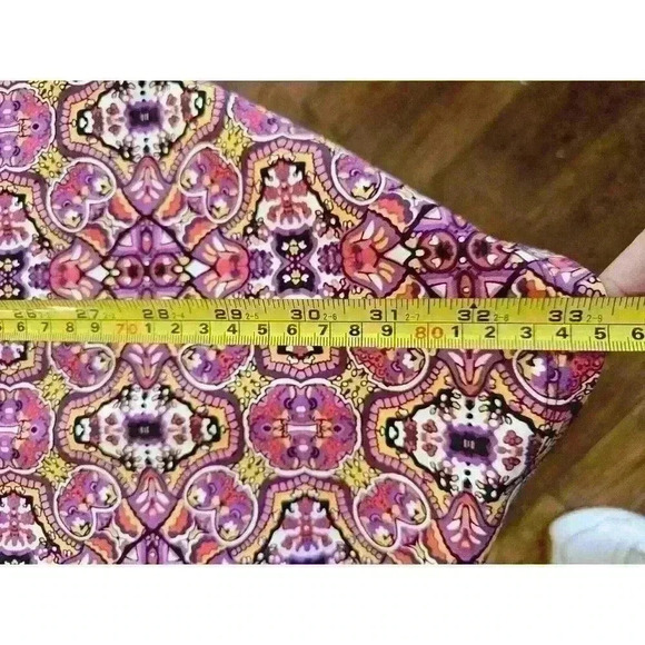 Lands End Dress Womens Small Pink Arabesque Split Neckline Comfortable EUC - Picture 5 of 9